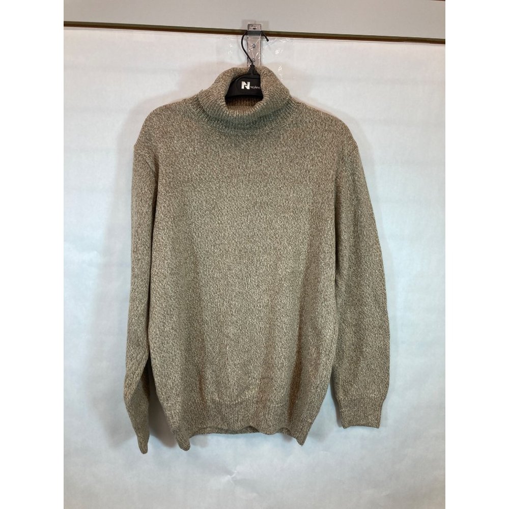 Chic Knit Elegance: Tan Large Women's Sweater - Cozy Comfort & Timeless Style